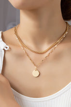 Load image into Gallery viewer, Two Row Open Circle Pendant Necklace