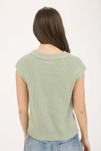 Load image into Gallery viewer, Moss Green Sweater Knit Top