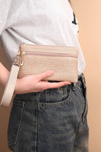 Load image into Gallery viewer, Boho Woven Straw Wristlet Wallet Bag