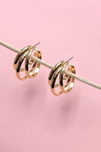 Load image into Gallery viewer, Medium Size Triple Hoop Earring