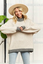 Load image into Gallery viewer, Mock Neck Whip Stitch Cozy Sweater
