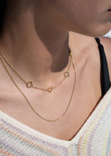 Load image into Gallery viewer, 18K Gold Layered Clover Charm Necklace