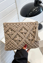 Load image into Gallery viewer, Bohemian Woven Tassel Crochet Shoulder Bag