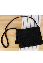 Load image into Gallery viewer, Bohemian Woven Tassel Crochet Shoulder Bag