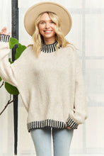 Load image into Gallery viewer, Mock Neck Whip Stitch Cozy Sweater