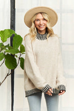 Load image into Gallery viewer, Mock Neck Whip Stitch Cozy Sweater