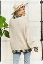 Load image into Gallery viewer, Mock Neck Whip Stitch Cozy Sweater