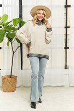 Load image into Gallery viewer, Mock Neck Whip Stitch Cozy Sweater