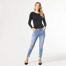 Load image into Gallery viewer, Skinny Ankle Distressed Jeans