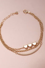Load image into Gallery viewer, Multi Layer Movable Mini Heart Bar Bracelet