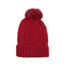 Load image into Gallery viewer, Cable Knit Pom Pom Beanies