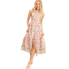 Load image into Gallery viewer, Delicate Floral Pattern Midi Dress