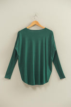 Load image into Gallery viewer, Flowy Hunter Surplice Top