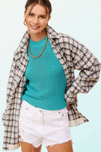 Load image into Gallery viewer, Oversized Houndstooth Patterned Soft Brushed Shacket