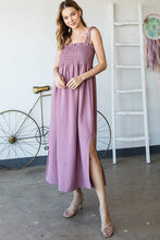 Load image into Gallery viewer, Dusty Lavender Square Neck Maxi Dress