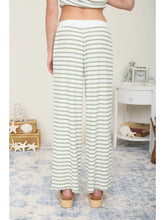 Load image into Gallery viewer, Olive &amp; Cream Wide Leg Pant