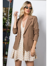 Load image into Gallery viewer, Dark Taupe Ponte Blazer