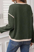 Load image into Gallery viewer, Clover Contrast Trim Sweater