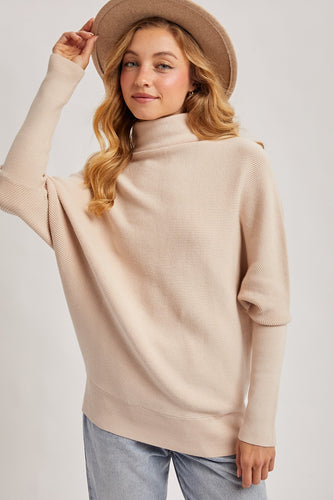 Slouch Neck Dolman Sleeve Sweater