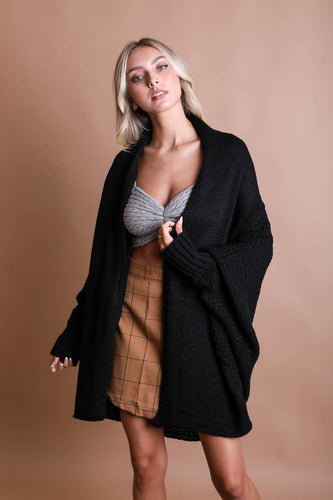 Bat Sleeve Knit Cardi