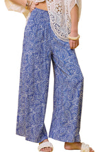 Load image into Gallery viewer, Smocked Waist Paisley Printed Wide Leg Pant