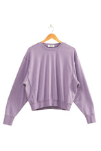 Load image into Gallery viewer, Raw Edge Detail Burnout Sweatshirt