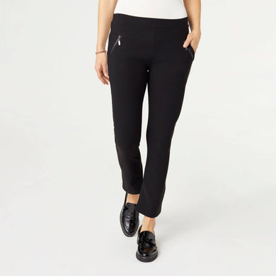 Black Zip Pocket Flare Legging