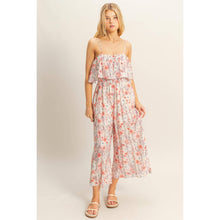 Load image into Gallery viewer, Floral Cropped Jumpsuit