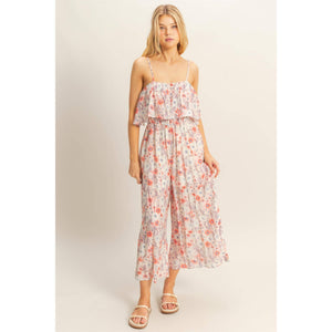 Floral Cropped Jumpsuit