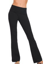 Load image into Gallery viewer, Premium Cotton Fold-Over Yoga Flares