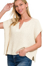 Load image into Gallery viewer, Ivory Cream Back Patch Pullover Sweater