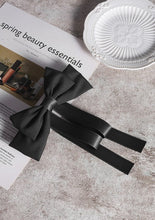 Load image into Gallery viewer, Silk Satin Double Layer Bowtie Ribbon Hair Clips