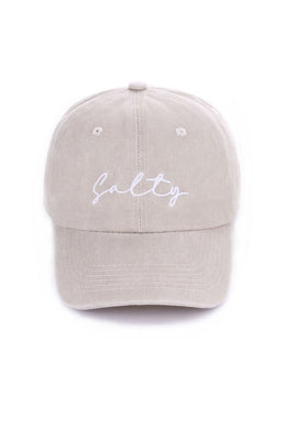 Salty Embroidered Vintage Wash Cap