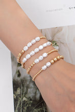 Load image into Gallery viewer, Pearly Stacked Stretchy Bracelet Set