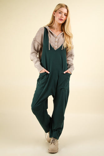 Forest Sleeveless Baggy Jumpsuit