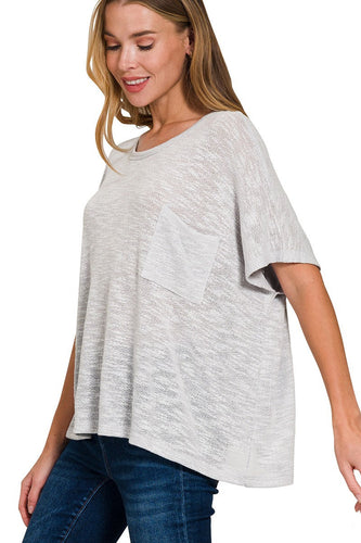 Oversized Slub Hacci Top