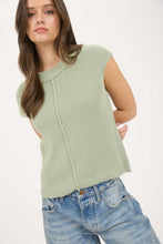 Load image into Gallery viewer, Moss Green Sweater Knit Top