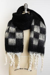 Oversized Plaid Blanket Scarf