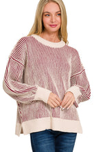 Load image into Gallery viewer, Two Tones Striped Sweater