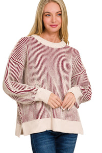 Two Tones Striped Sweater