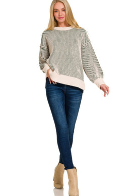 Two Tones Striped Sweater