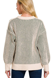 Two Tones Striped Sweater