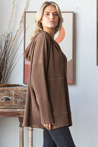 Cozy Cocoa Jacquard Hoodie