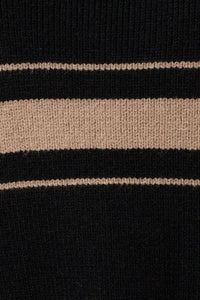 Black & Mocha Striped Sweater