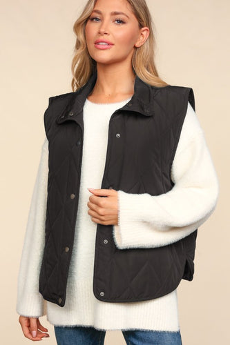 The Basic Black Puffer Vest