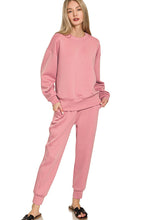 Load image into Gallery viewer, Luxe Scuba Crewneck &amp; Joggers 2-Piece Set