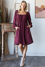 Load image into Gallery viewer, In The Moment Burgundy Dress