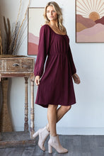 Load image into Gallery viewer, In The Moment Burgundy Dress