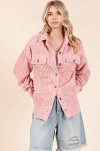 Blush Oversized Corduroy Shacket