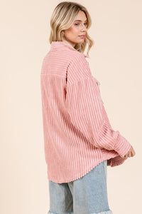 Blush Oversized Corduroy Shacket